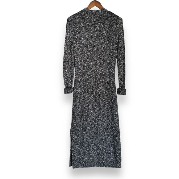 & Other Stories Black Knitted Side Slit Midi Sweater Dress Size S Mock Neck NWT - Picture 10 of 12